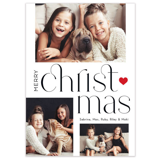Merry Christmas Holiday Photo Cards